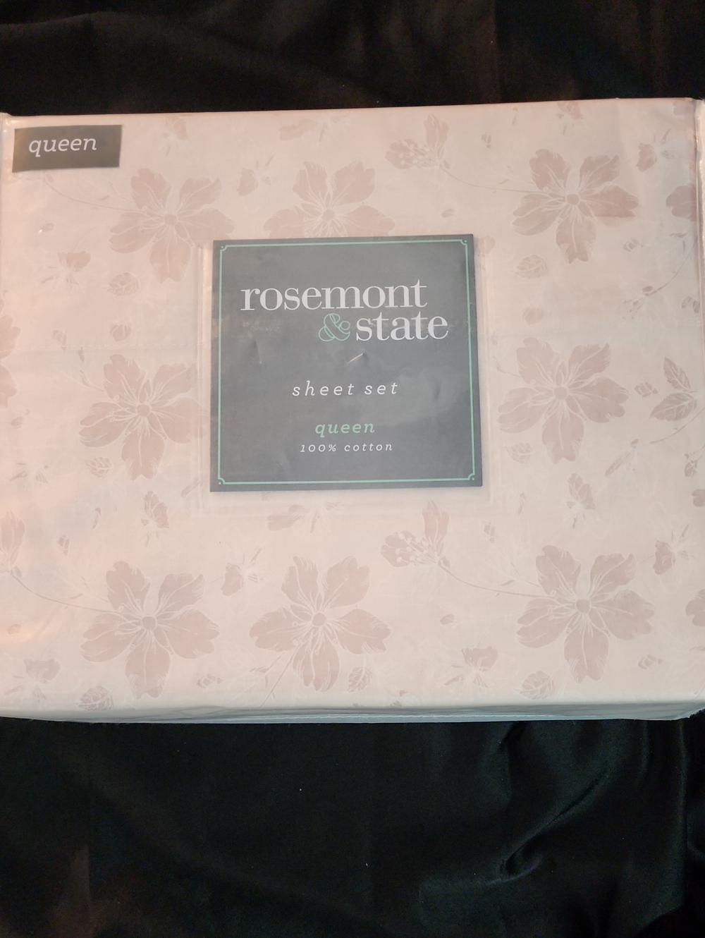 Queen Sheet Set in Light Pink Floral